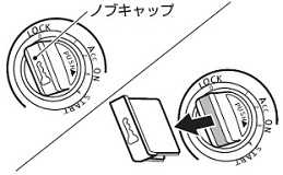 Снятие колпачка с кнопки запуска